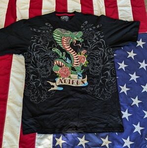 Avirex T-Shirt black with Snake size 3XB